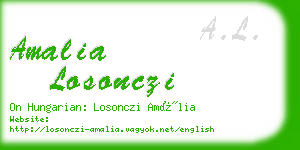 amalia losonczi business card